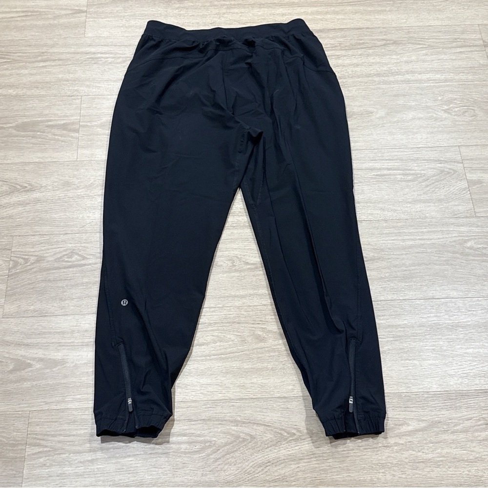 Lululemon Athletica Black Track Pants with Tapered Fit 14